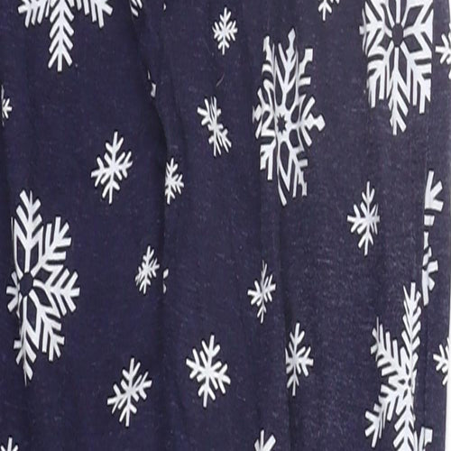 B&M Girls Blue Geometric  Top Pyjama Pants Size 7-8 Years  - SNOW FLAKE