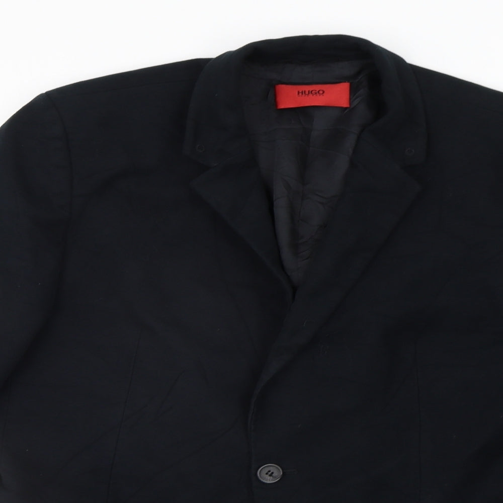 HUGO BOSS Mens Black   Jacket Suit Jacket Size L