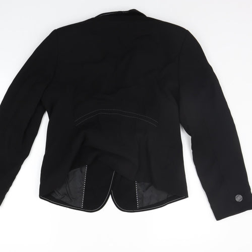 Marks and Spencer Womens Black Ikat  Jacket Suit Jacket Size 16