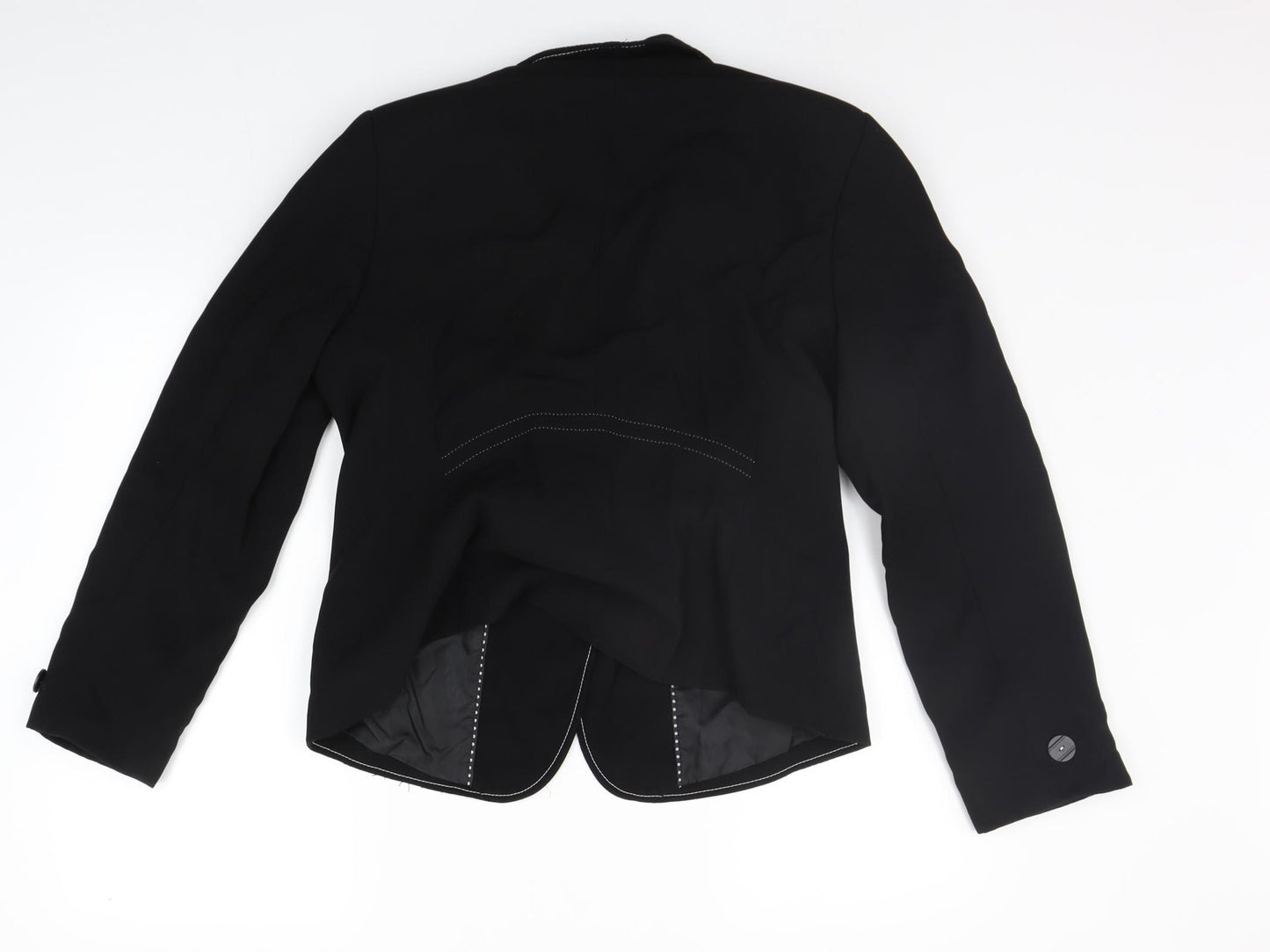 Marks and Spencer Womens Black Ikat  Jacket Suit Jacket Size 16
