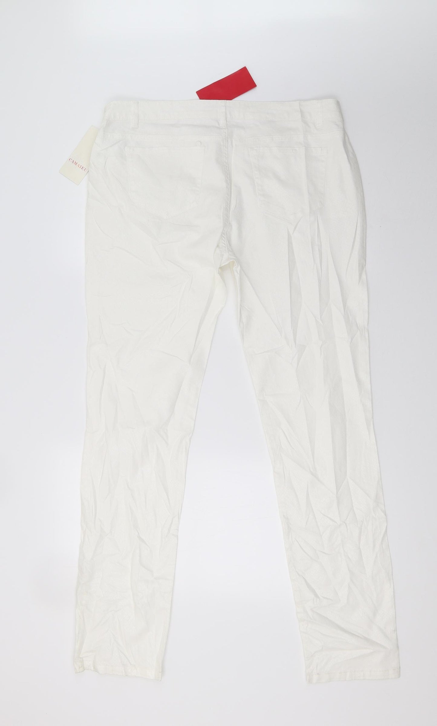 camieu Womens White   Trousers  Size 16 L32 in