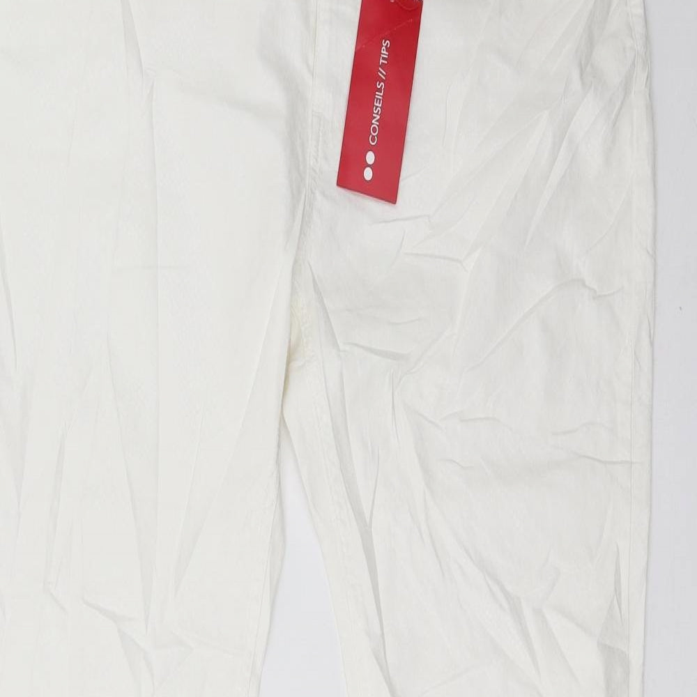 camieu Womens White   Trousers  Size 16 L32 in