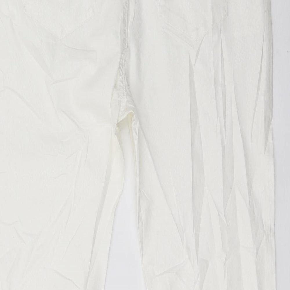 camieu Womens White   Trousers  Size 16 L32 in