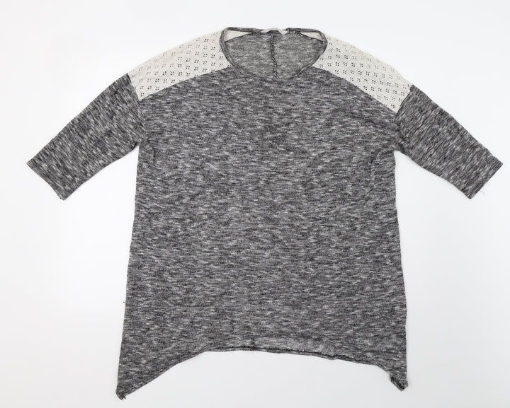George Womens Grey   Pullover Sweatshirt Size 14