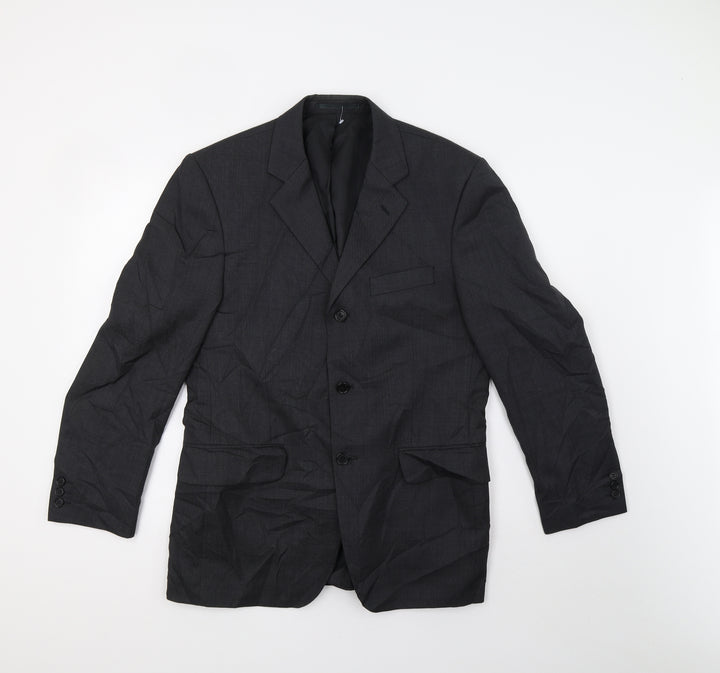 Burton Mens Grey Jacket Blazer Size 38