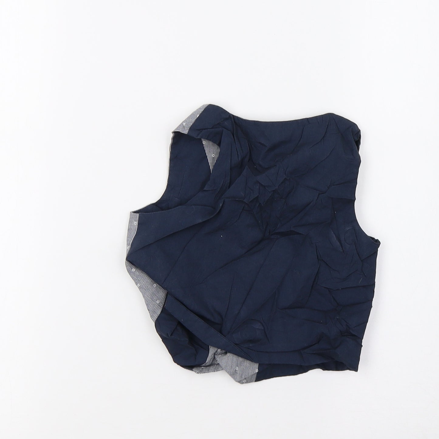 Primark Boys Blue   Tuxedo Suit Waistcoat Size 12-18 Months