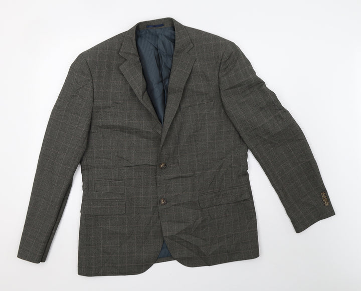 F&F Mens Grey Check Jacket Blazer