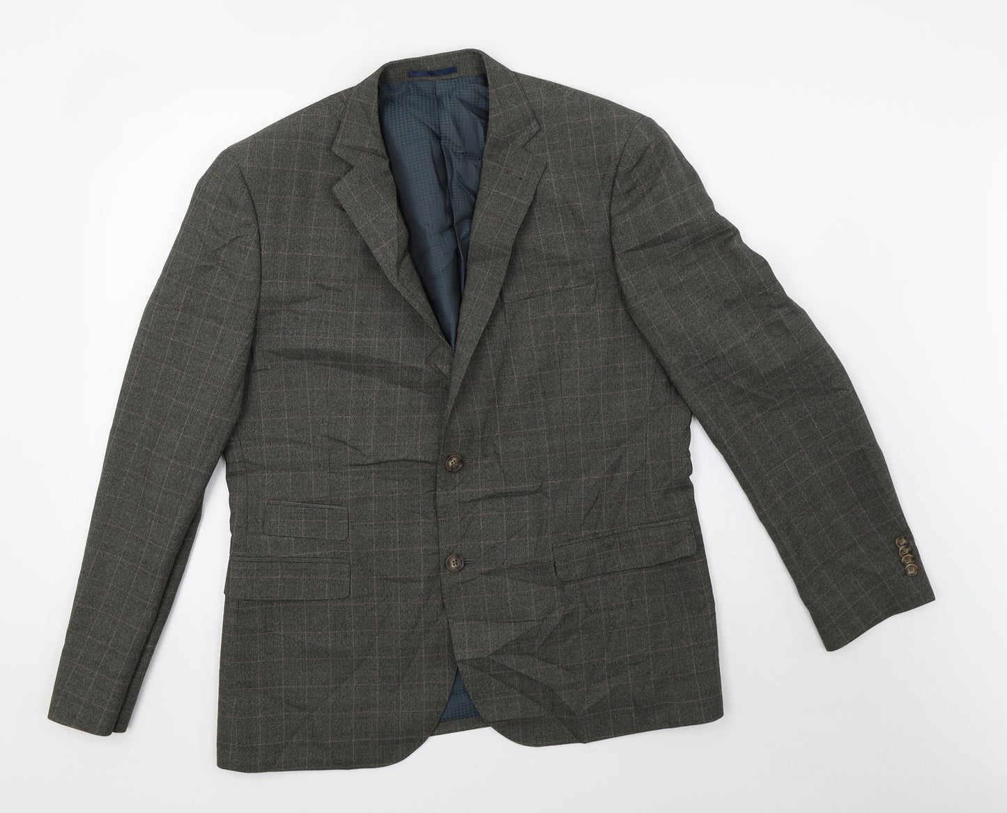 F&F Mens Grey Check  Jacket Blazer