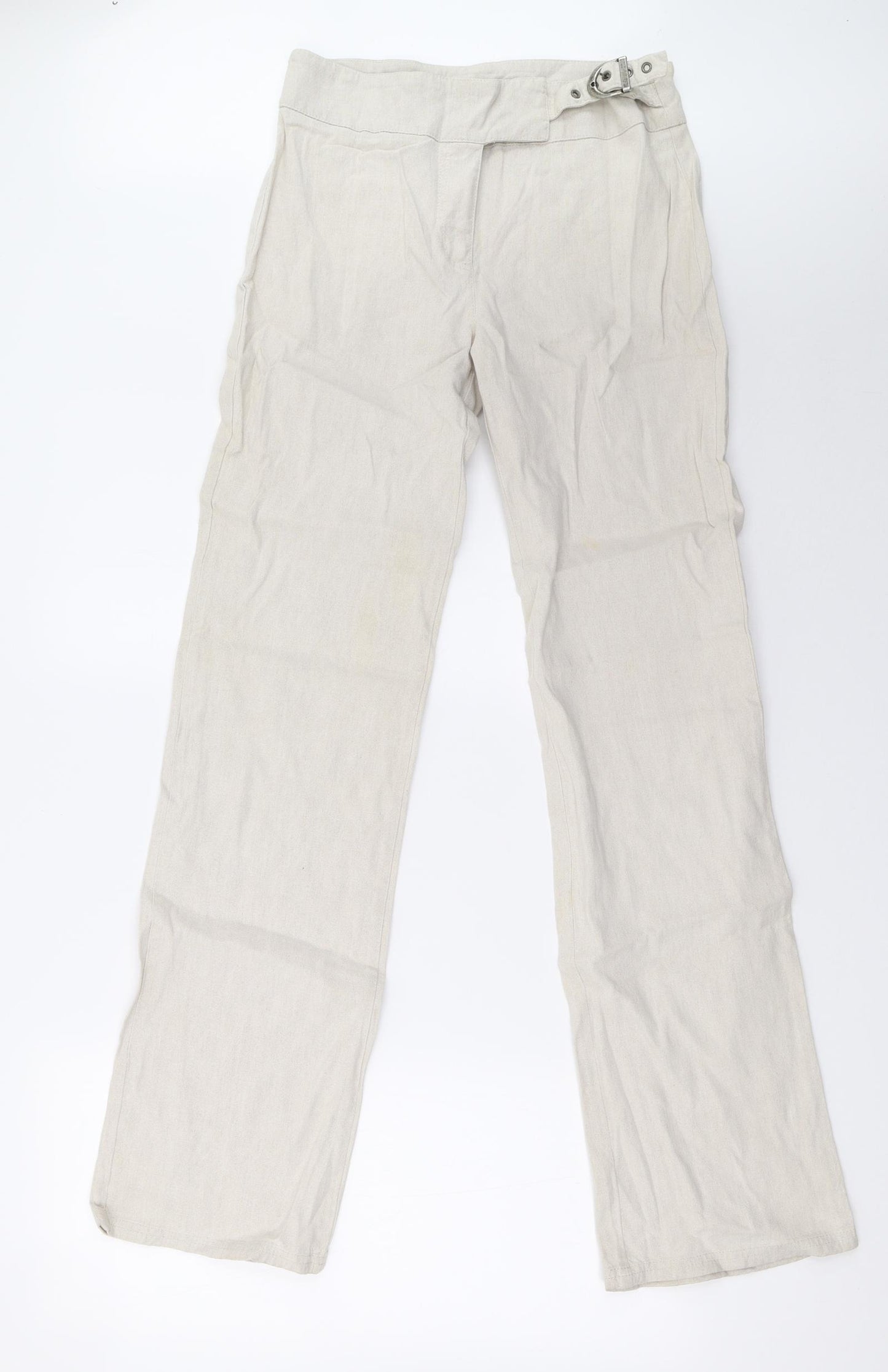 Marks and Spencer Womens Beige   Trousers  Size 10 L33 in