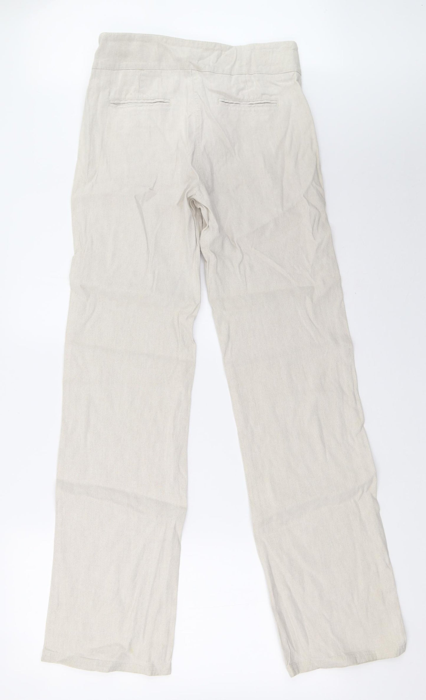 Marks and Spencer Womens Beige   Trousers  Size 10 L33 in