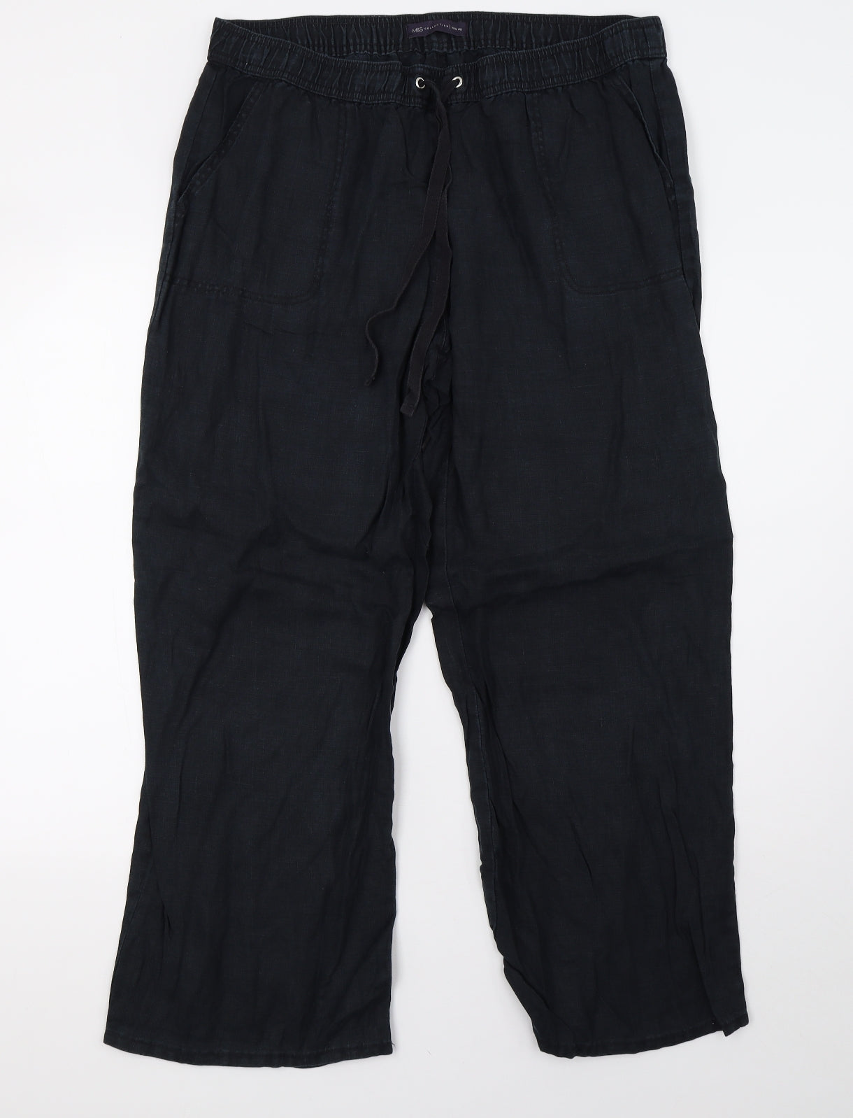 Marks and Spencer Womens Blue   Trousers  Size 16 L29 in