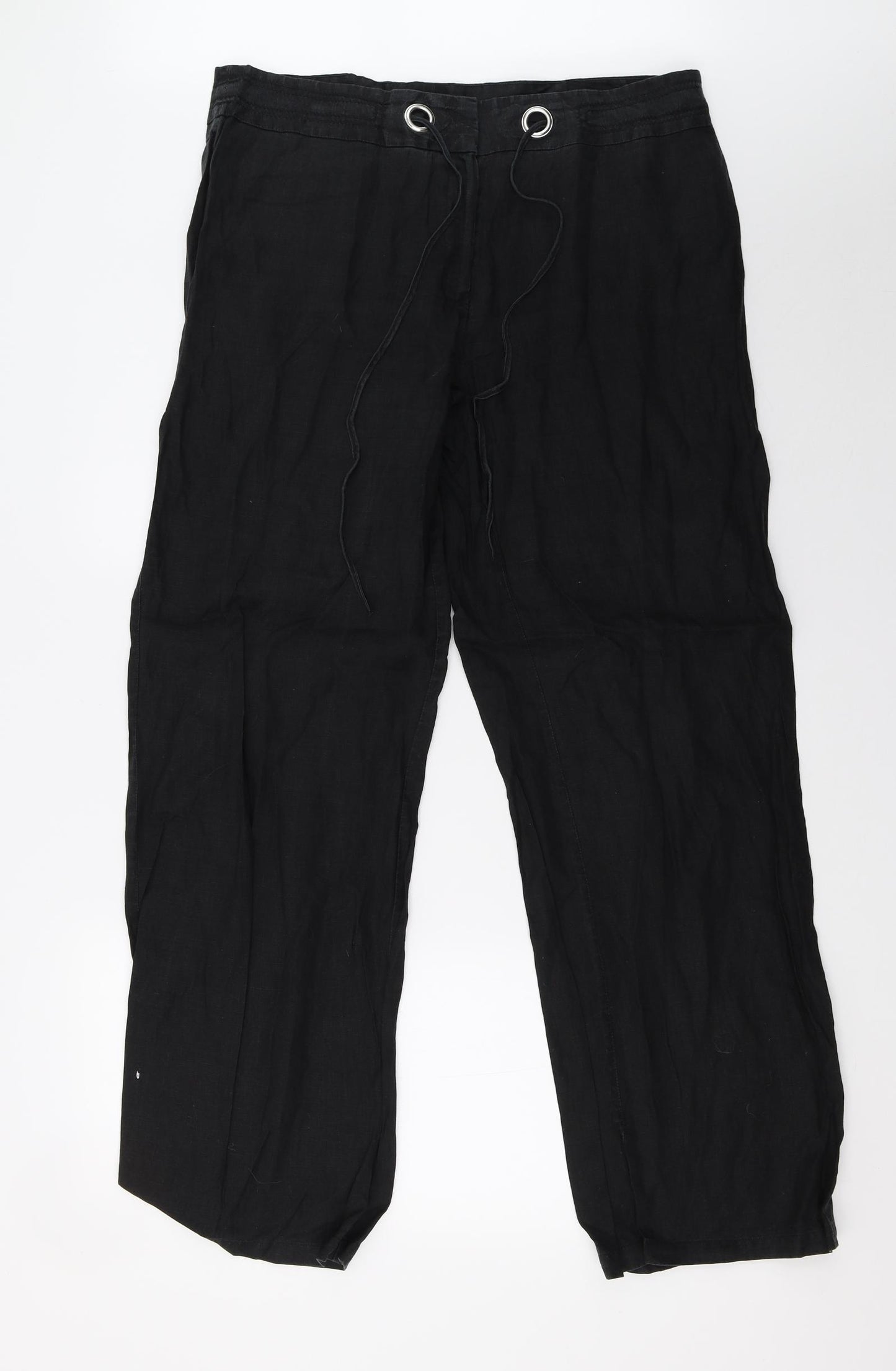 Marks and Spencer Womens Black   Trousers  Size 16 L32 in