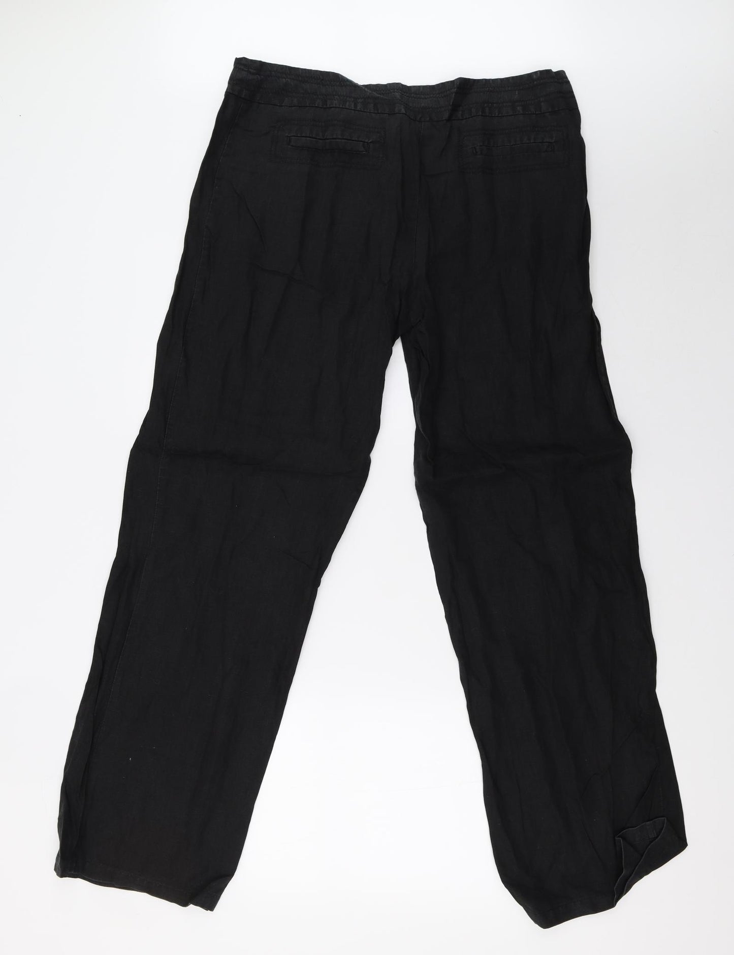 Marks and Spencer Womens Black   Trousers  Size 16 L32 in