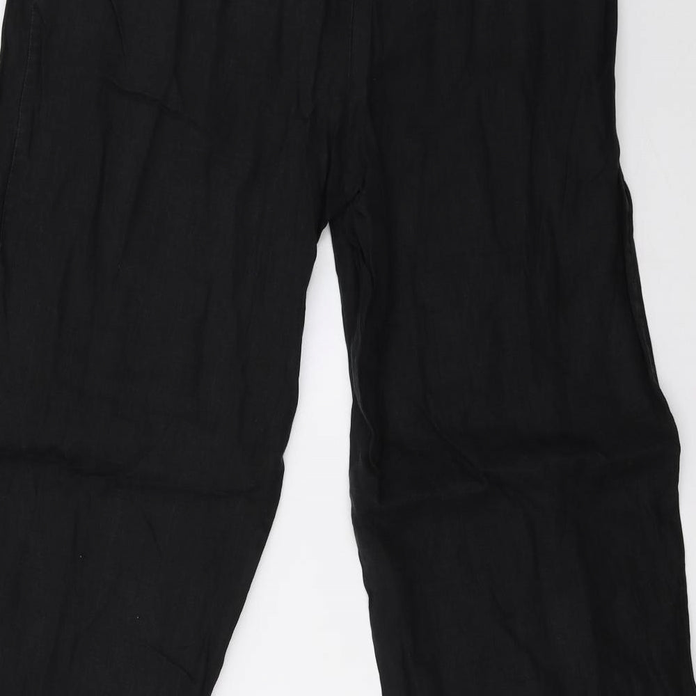 Marks and Spencer Womens Black   Trousers  Size 16 L32 in