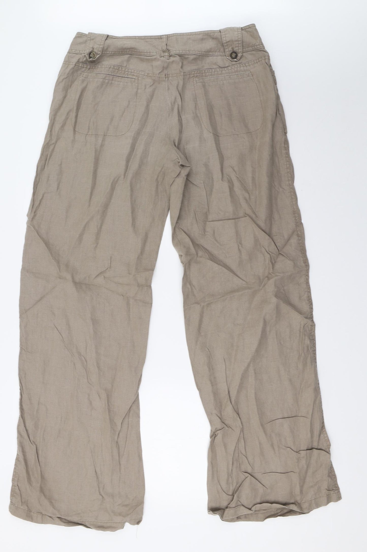 Preworn Womens Beige   Trousers  Size 16 L32 in