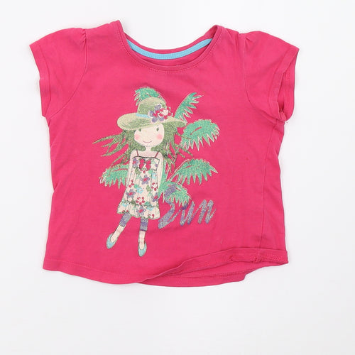 Primark Girls Pink   Pullover T-Shirt Size 2-3 Years
