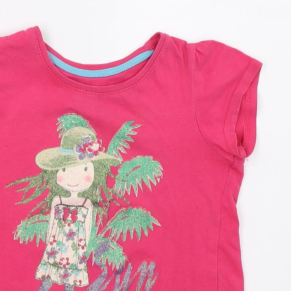 Primark Girls Pink   Pullover T-Shirt Size 2-3 Years