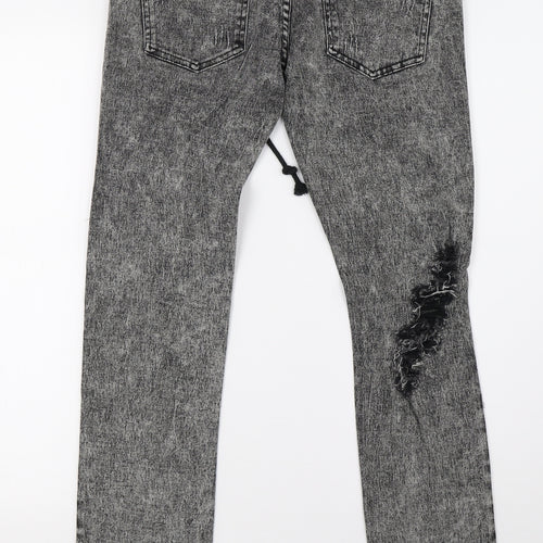 Preworn Womens Grey  Denim Skinny Jeans Size 10 L28 in