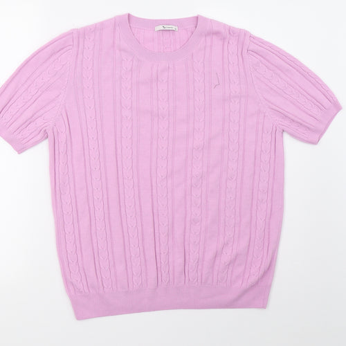 Sainsburys Womens Purple  Knit Basic T-Shirt Size 14