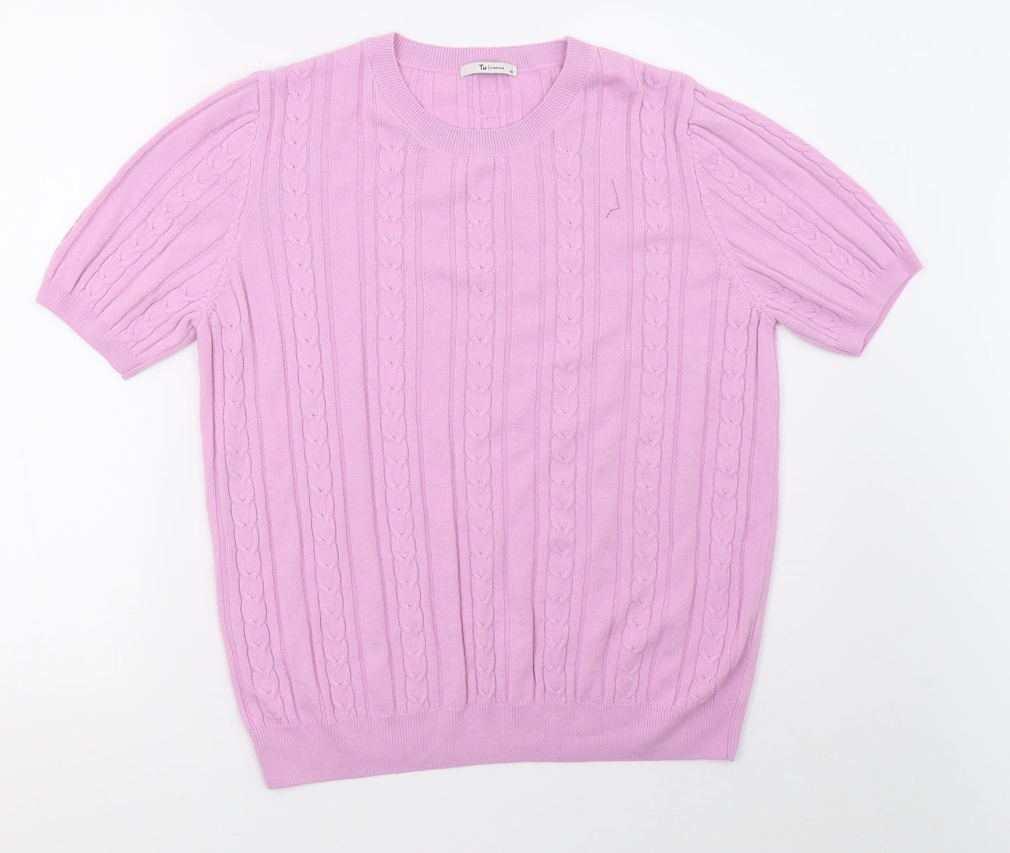Sainsburys Womens Purple  Knit Basic T-Shirt Size 14