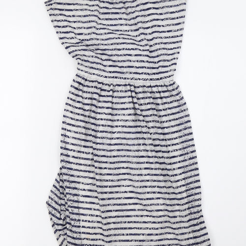 H&M Womens Grey Striped  A-Line  Size S