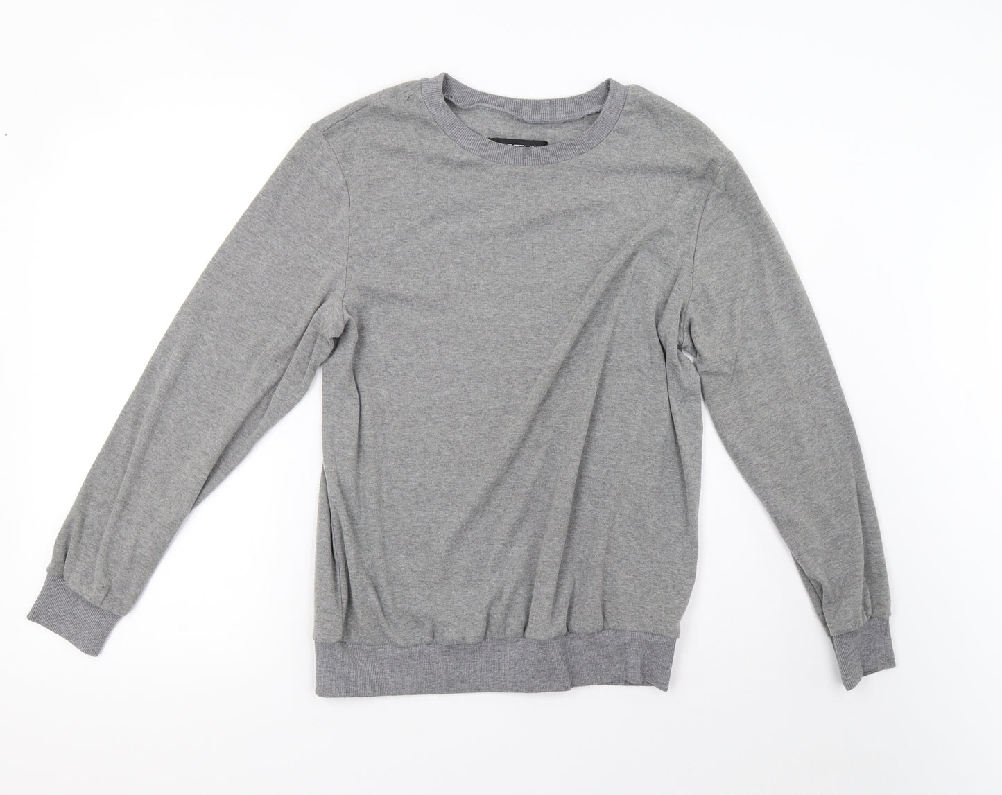 incerun Mens Grey   Pullover Sweatshirt Size S