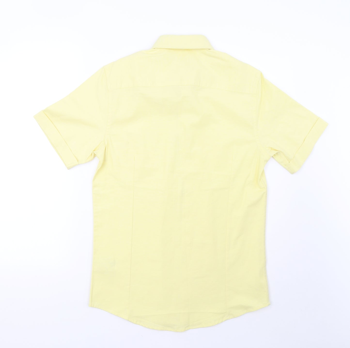 Primark Mens Yellow    Button-Up Size S