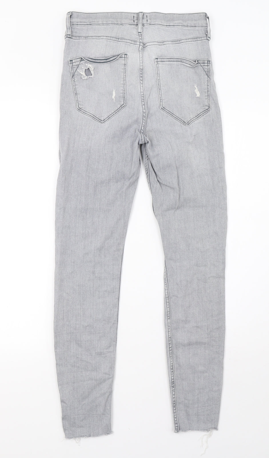 River Island Womens Grey  Denim Skinny Jeans Size 10 L30 in