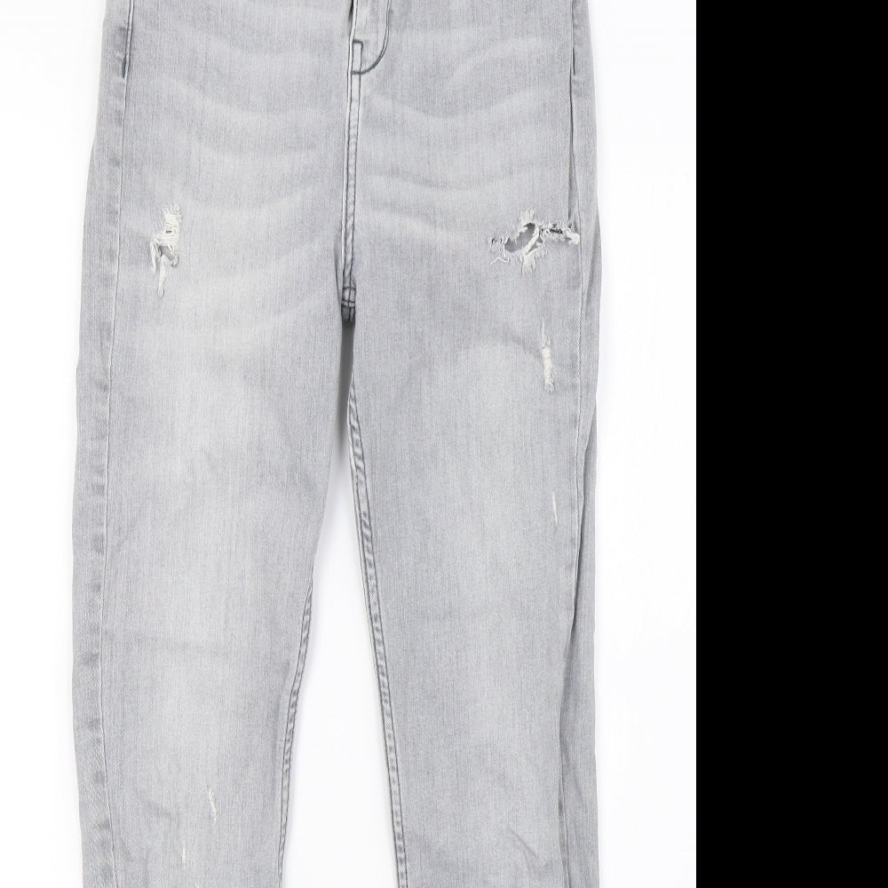 River Island Womens Grey  Denim Skinny Jeans Size 10 L30 in