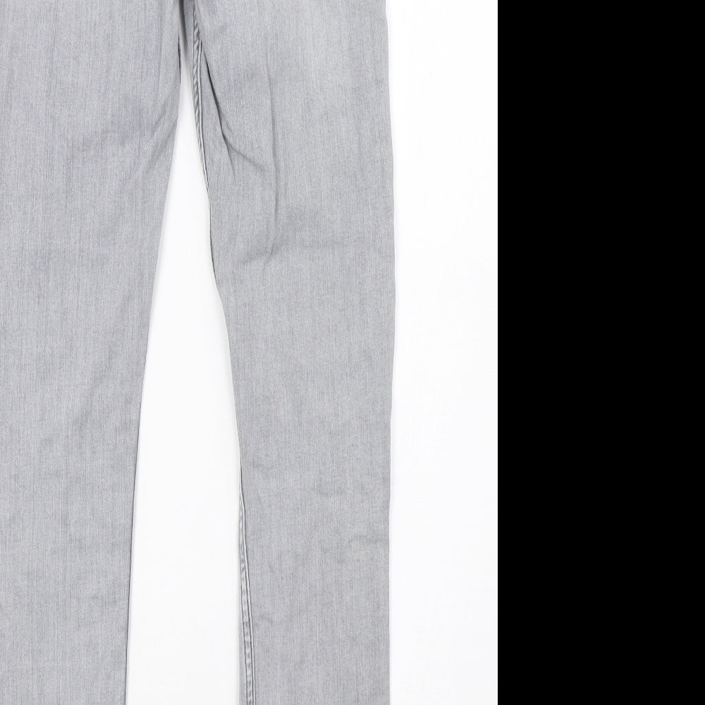 River Island Womens Grey  Denim Skinny Jeans Size 10 L30 in