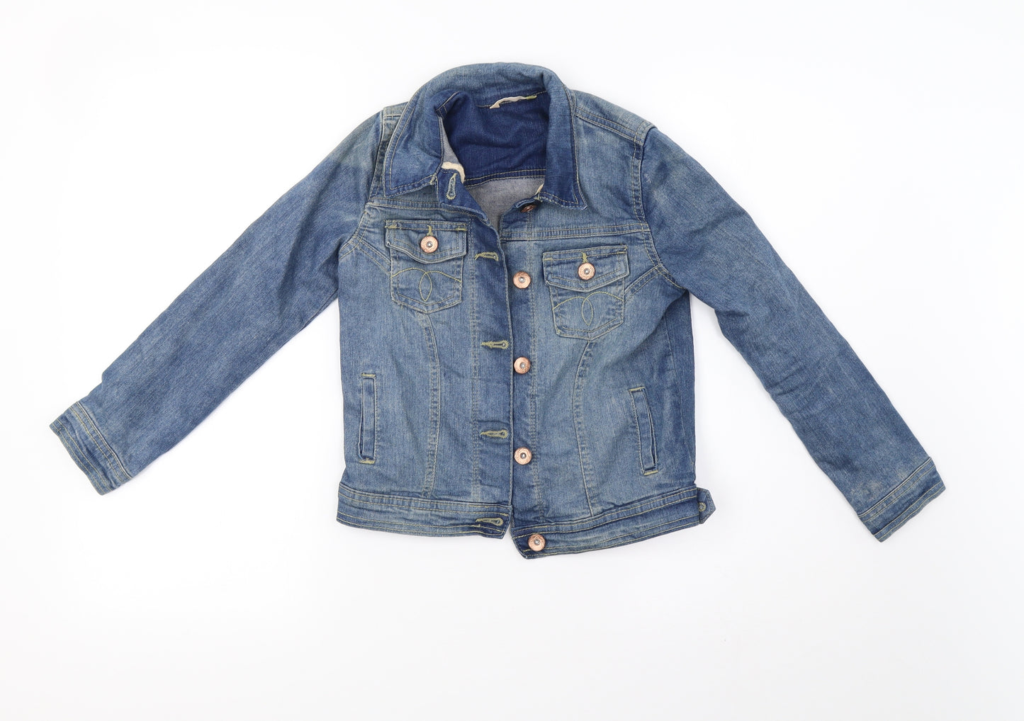 John Lewis Girls Blue  Denim Jacket  Size 9 Years