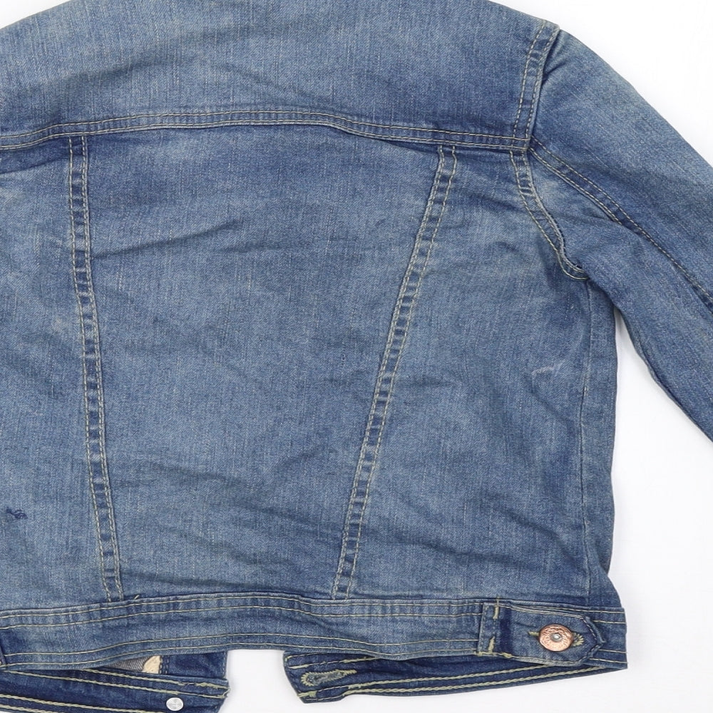 John Lewis Girls Blue  Denim Jacket  Size 9 Years