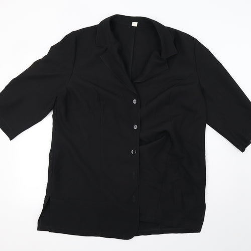 Preworn Womens Black   Jacket  Size 20