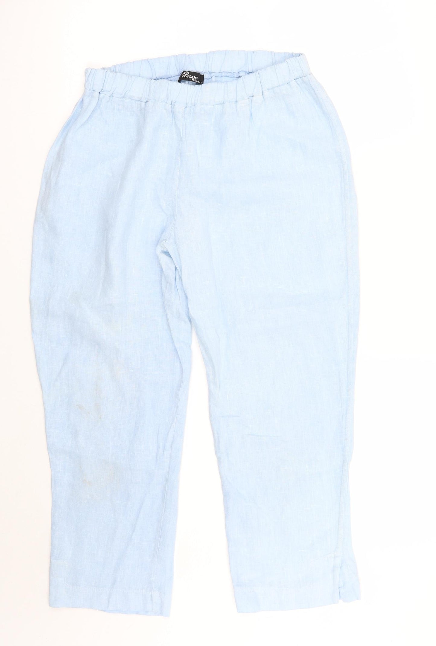 Peruggi Womens Blue   Trousers  Size 12 L24 in
