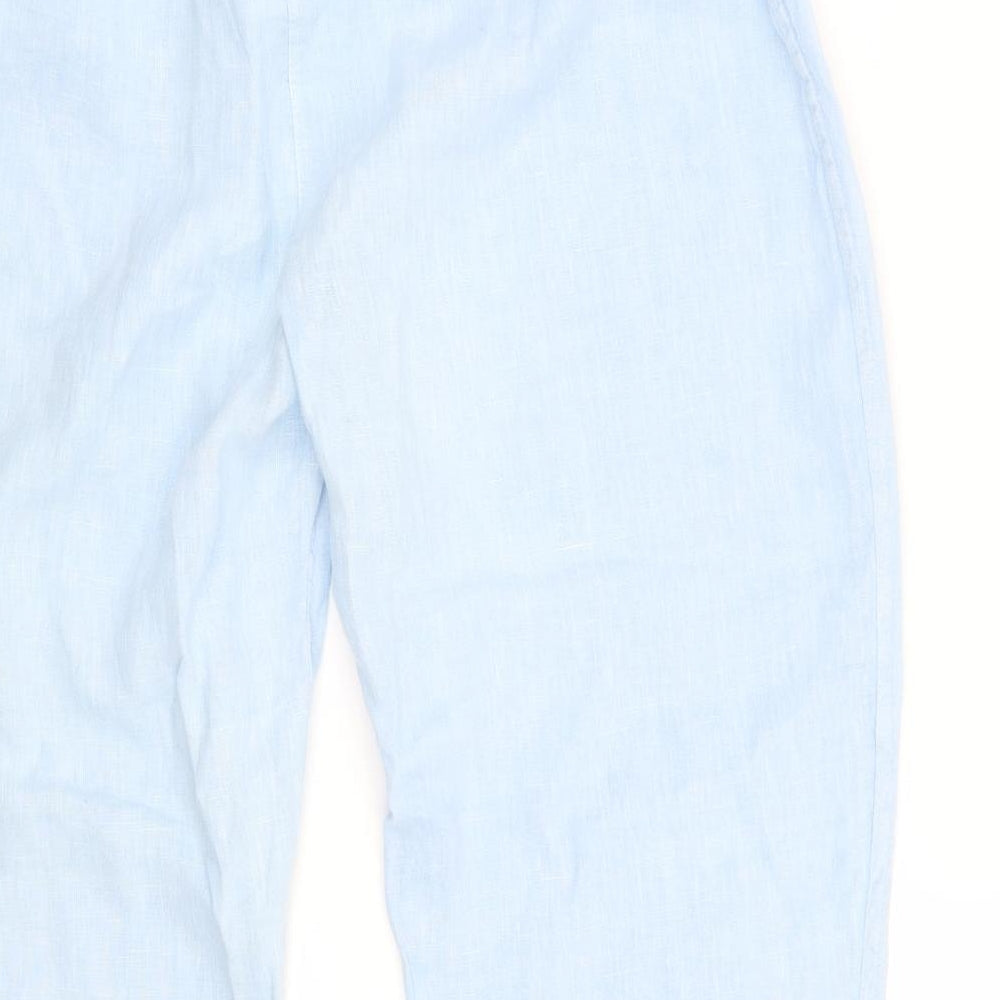 Peruggi Womens Blue   Trousers  Size 12 L24 in