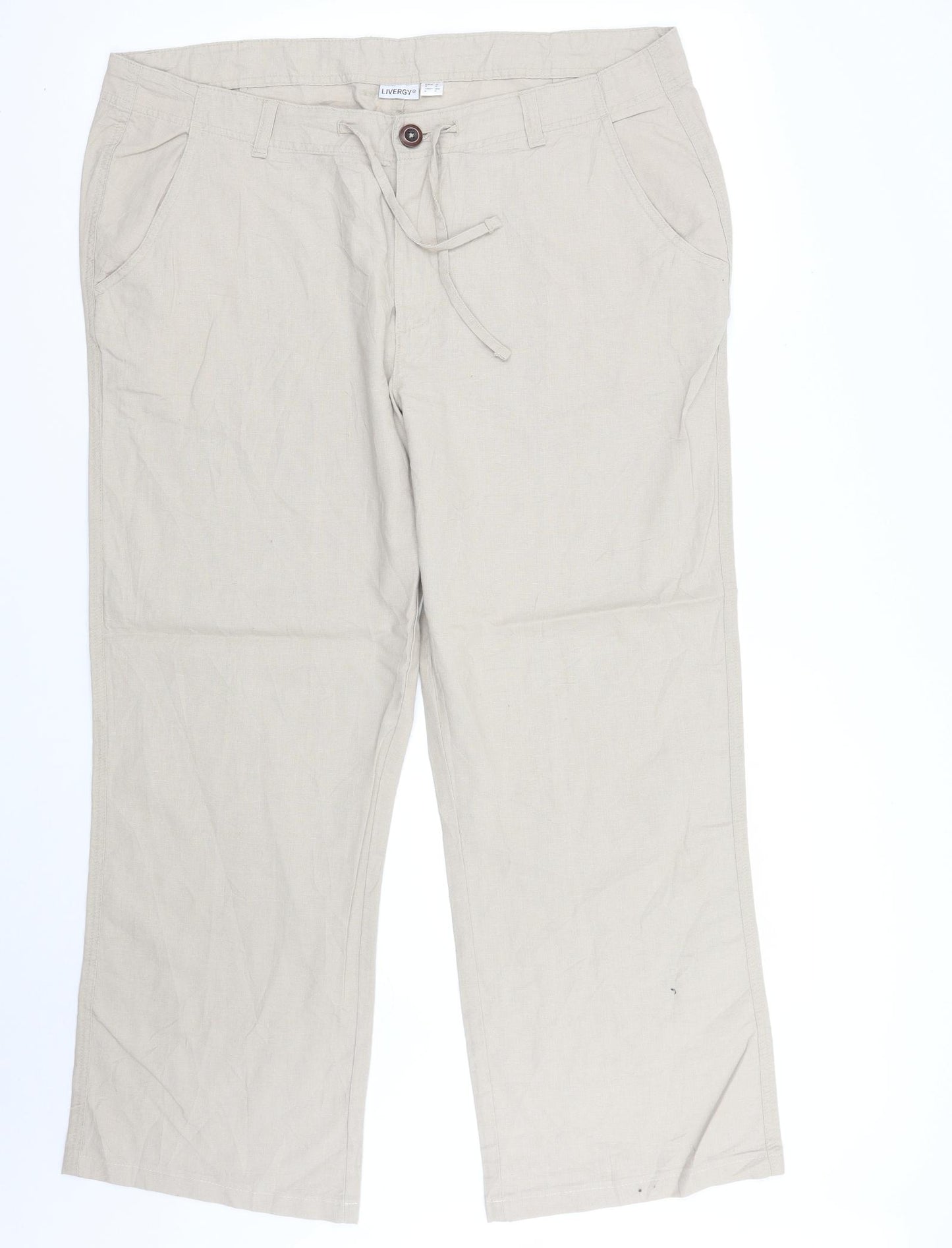 Liverly Womens Beige   Trousers  Size 40 L29 in