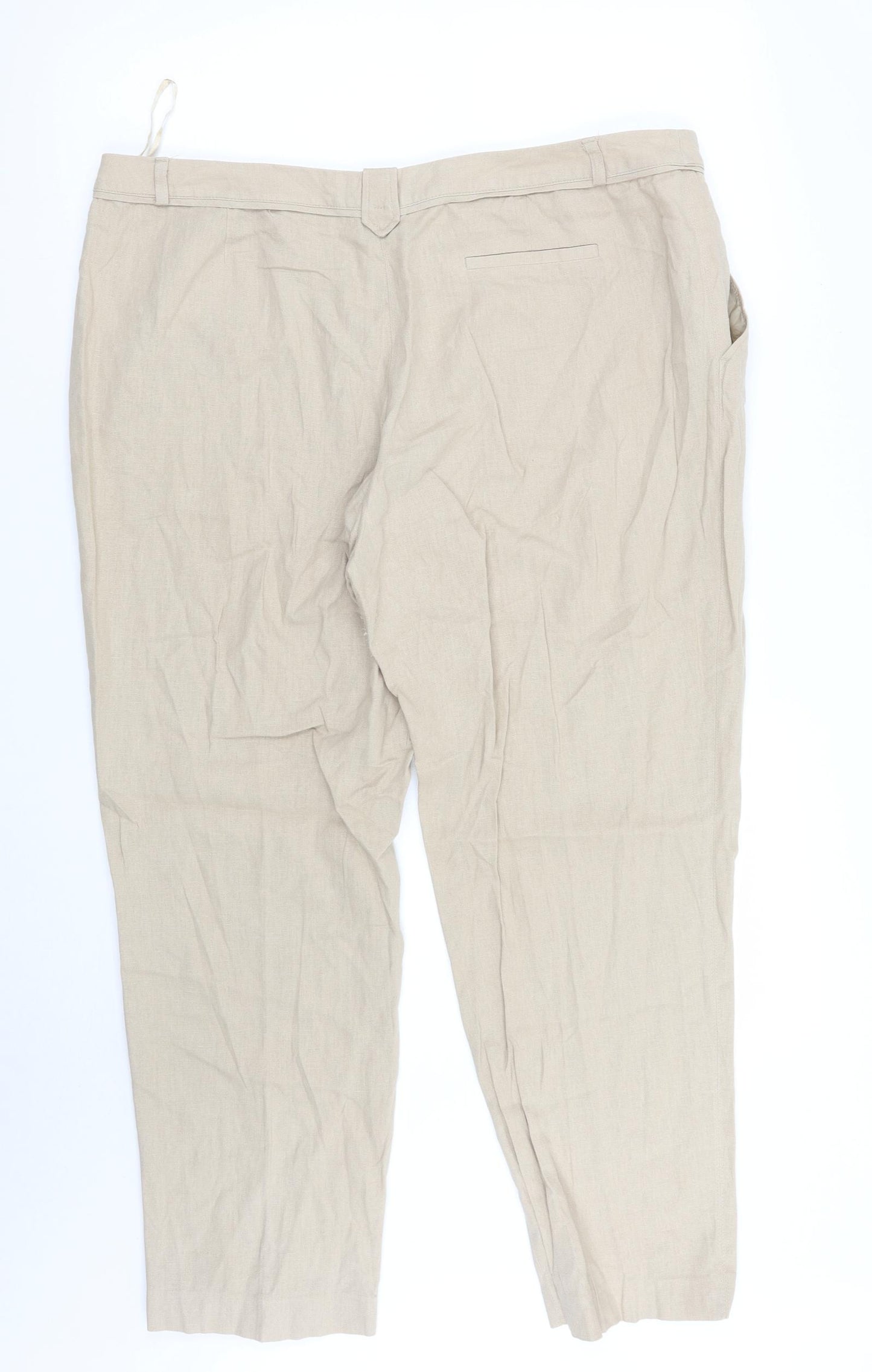 George Womens Beige   Trousers  Size 18 L28 in