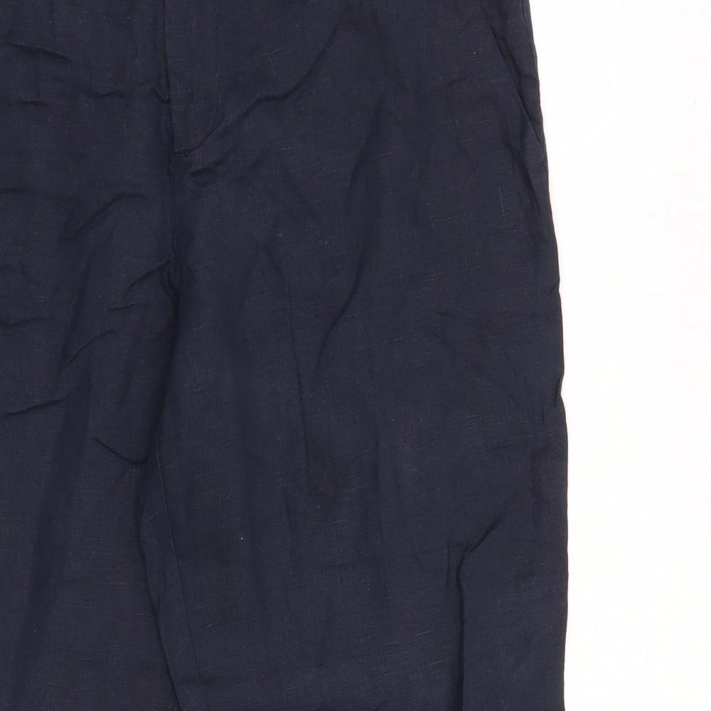 Oui Womens Blue   Trousers  Size 12 L28 in