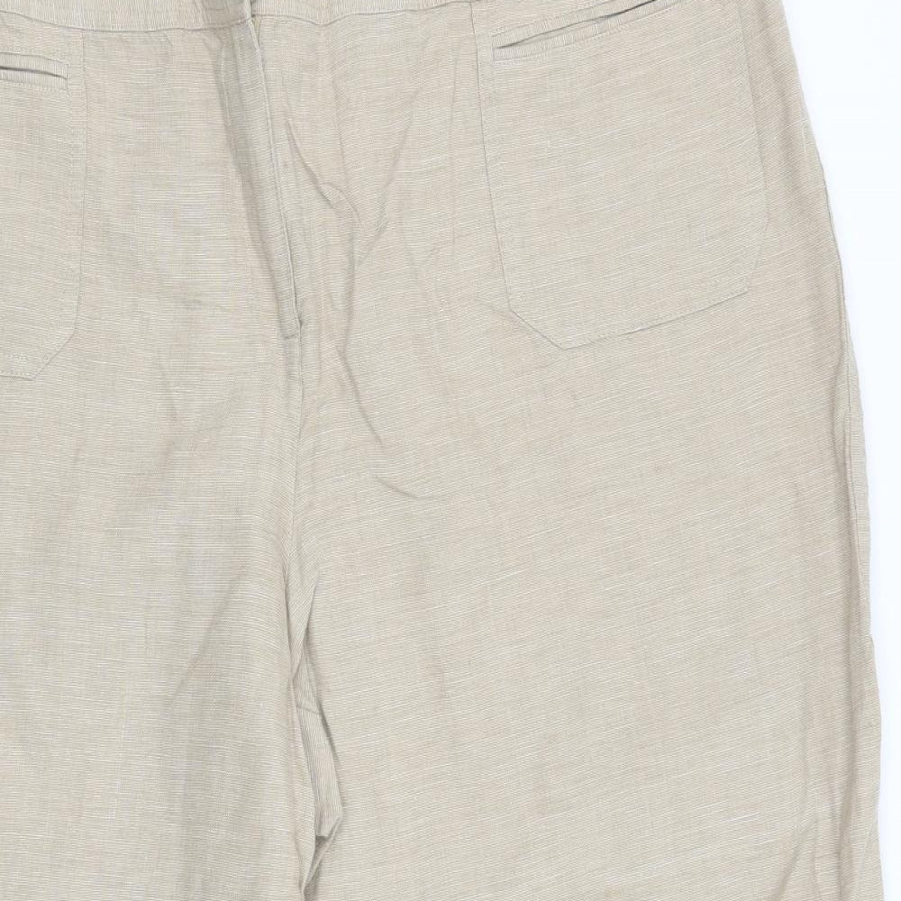 Monsoon Womens Beige   Trousers  Size 20 L27 in