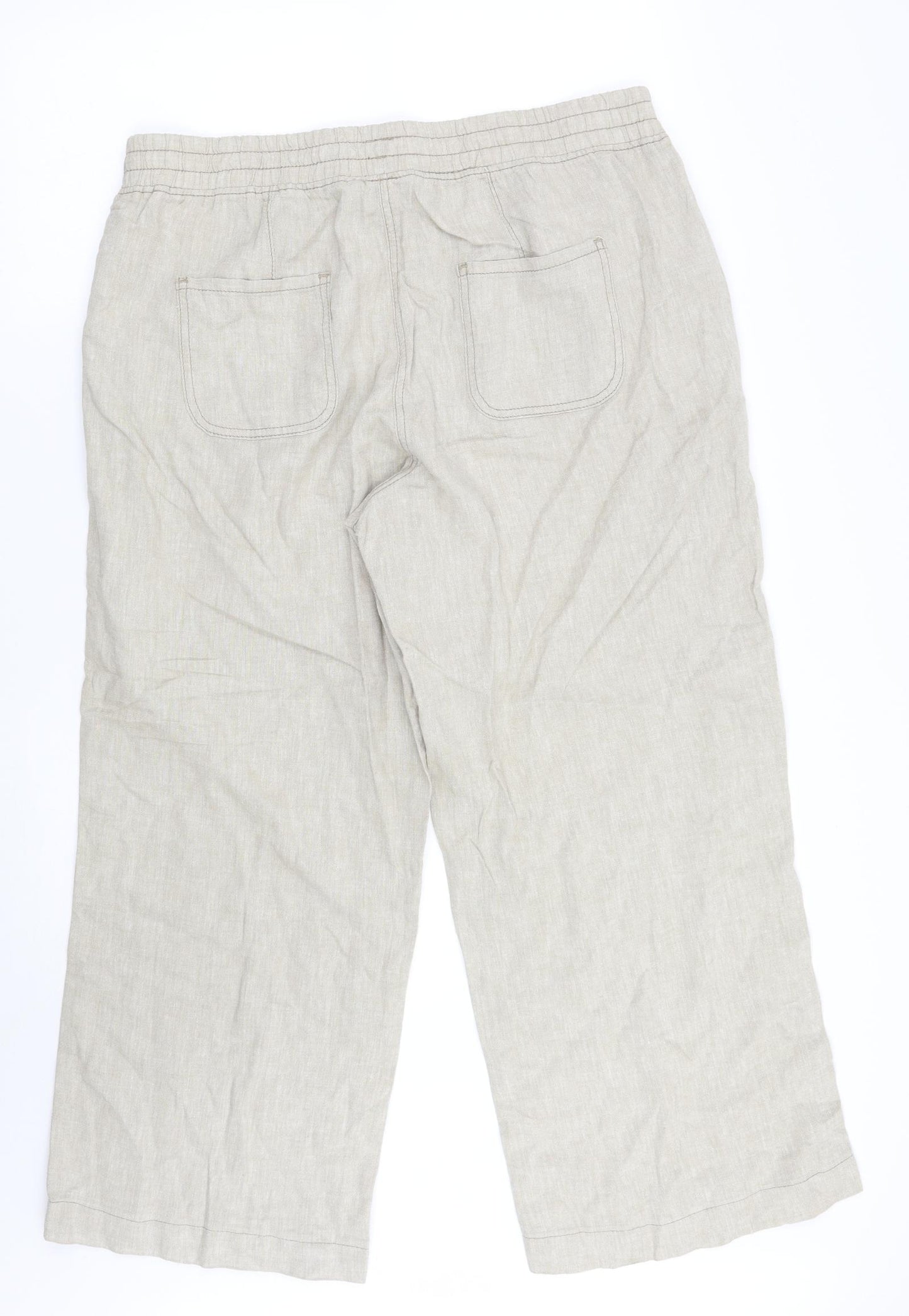 George Womens Beige   Trousers  Size 16 L26 in