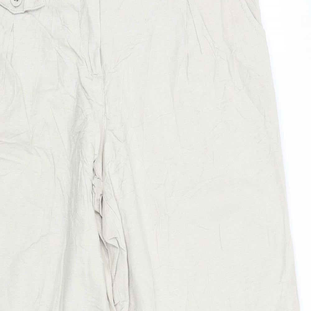 NEXT Womens Beige   Trousers  Size 14 L28 in