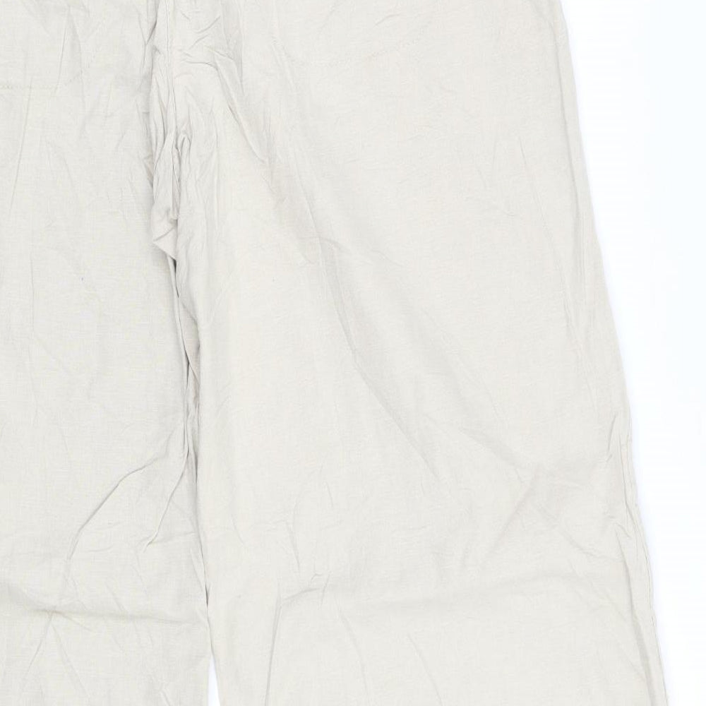 NEXT Womens Beige   Trousers  Size 14 L28 in