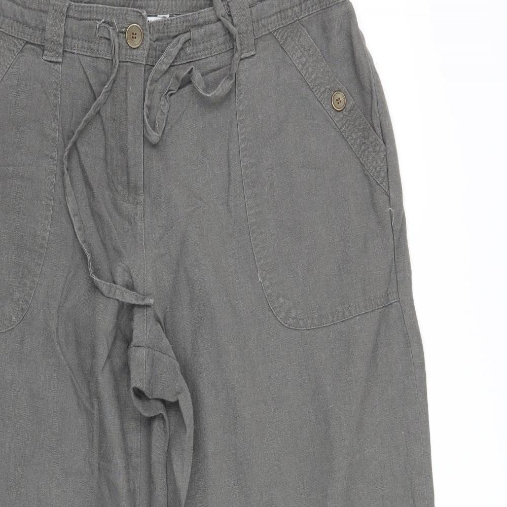 Debenhams Womens Grey   Trousers  Size 12 L25 in