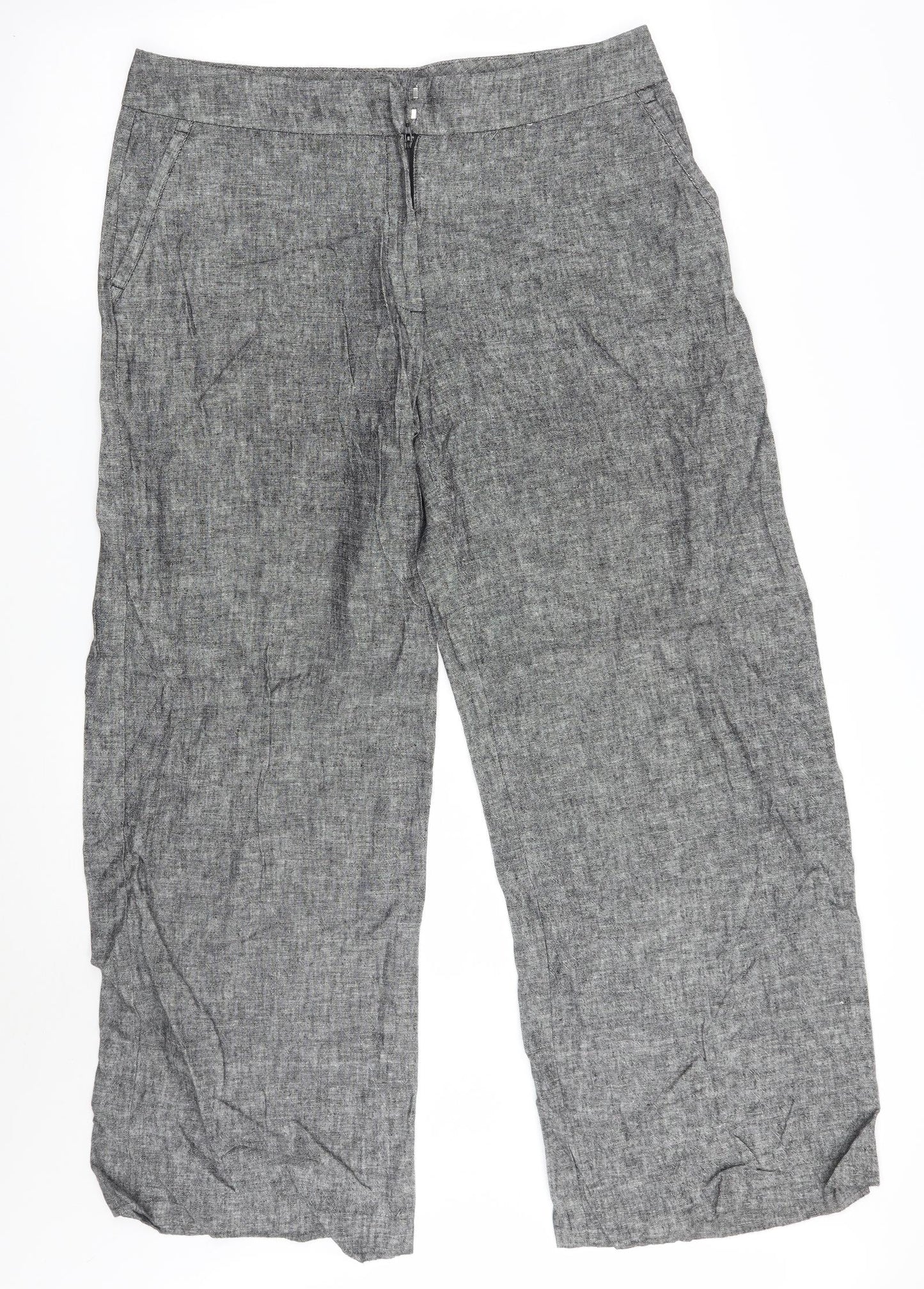 Marks and Spencer Womens Grey   Trousers  Size 14 L29 in