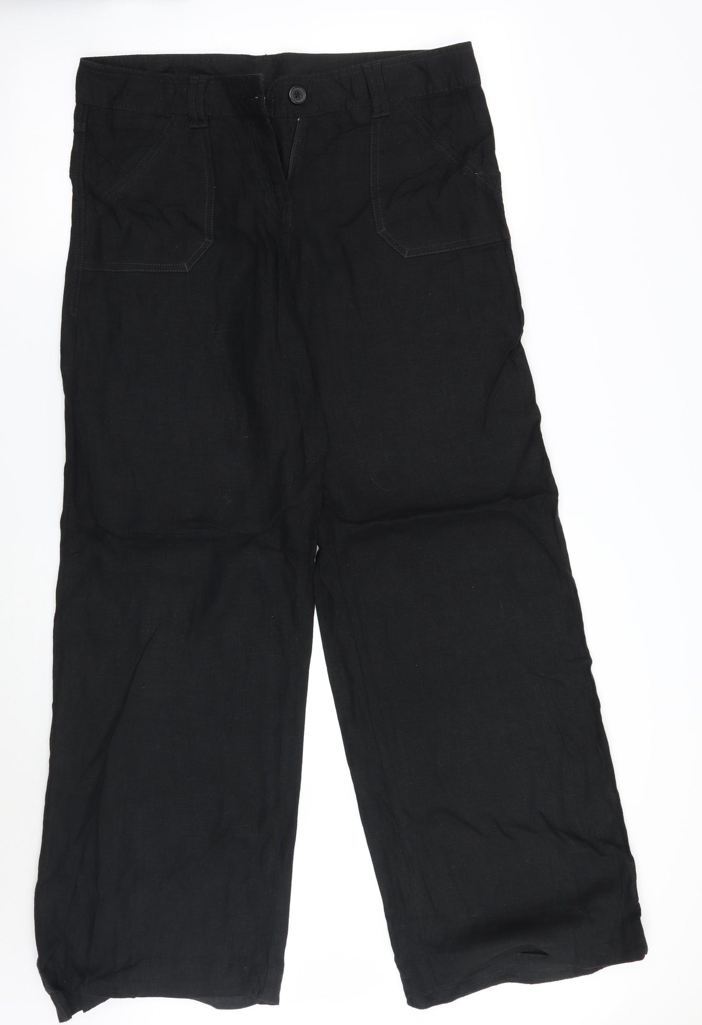 NEXT Womens Black   Trousers  Size 12 L29 in