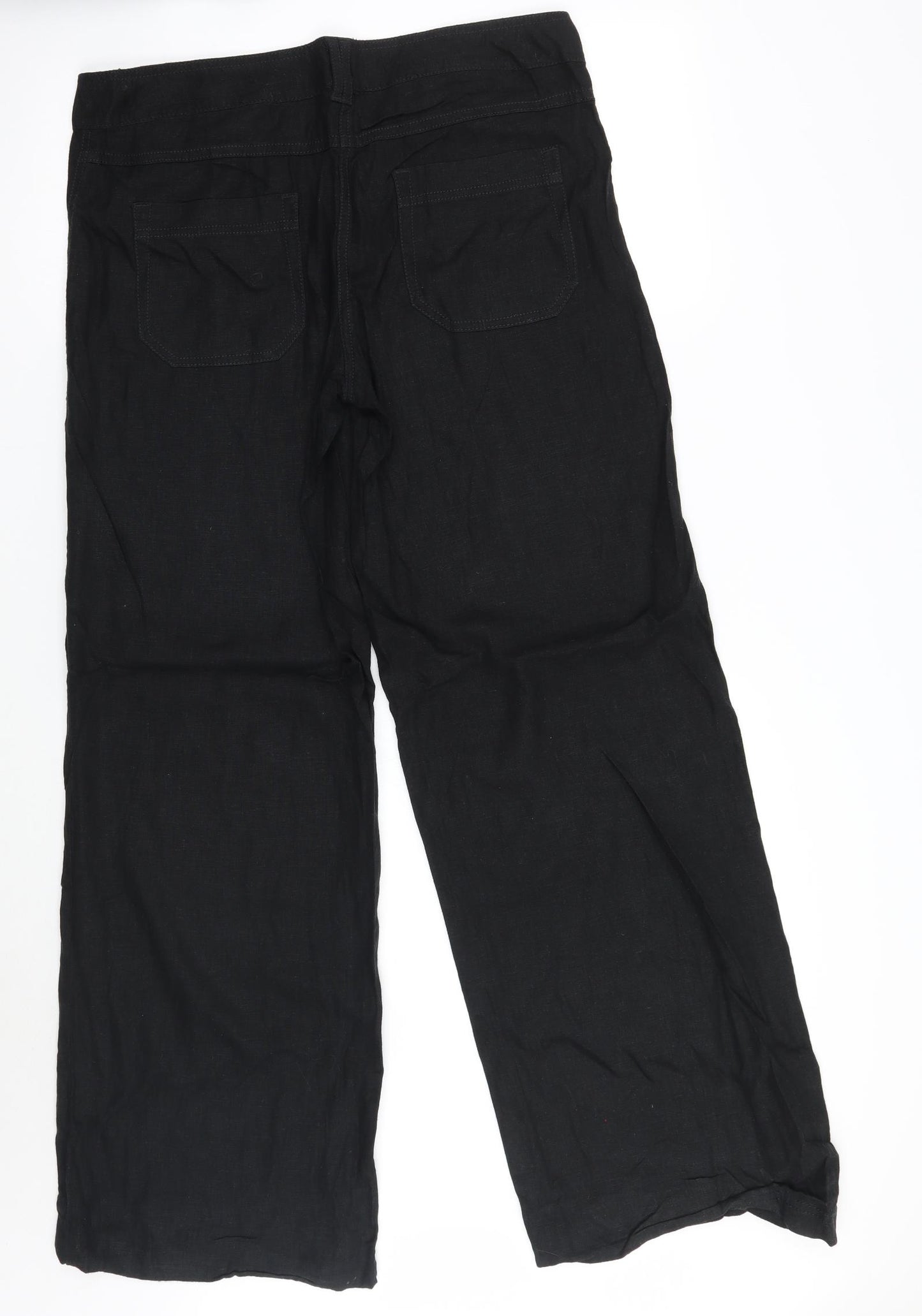 NEXT Womens Black   Trousers  Size 12 L29 in