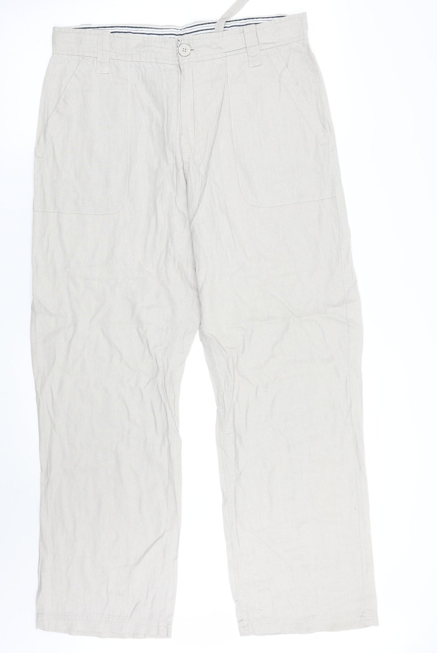 Dunes Womens Beige   Trousers  Size 32 L30 in