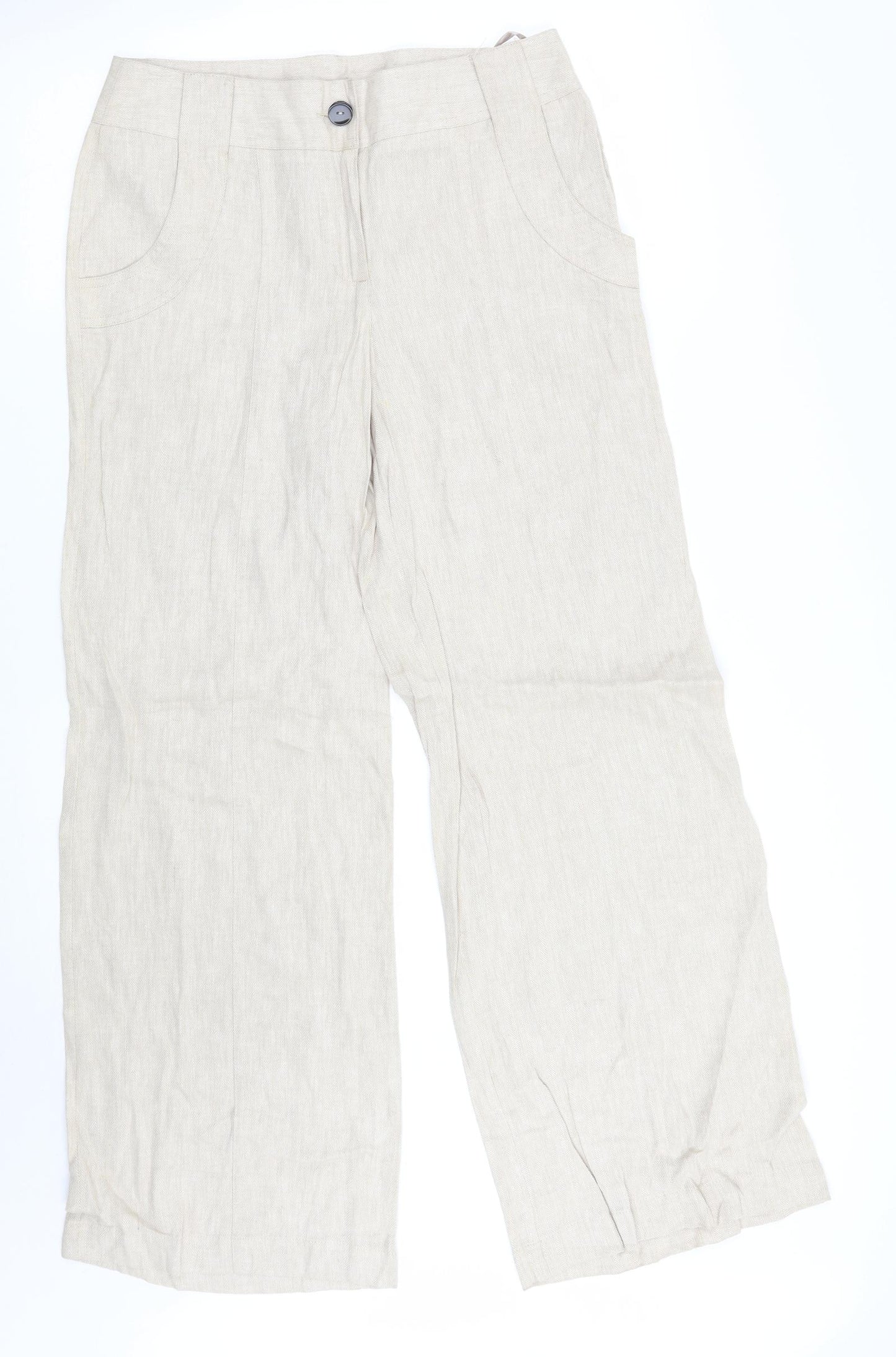 Preworn Womens Beige   Trousers  Size 32 L28 in