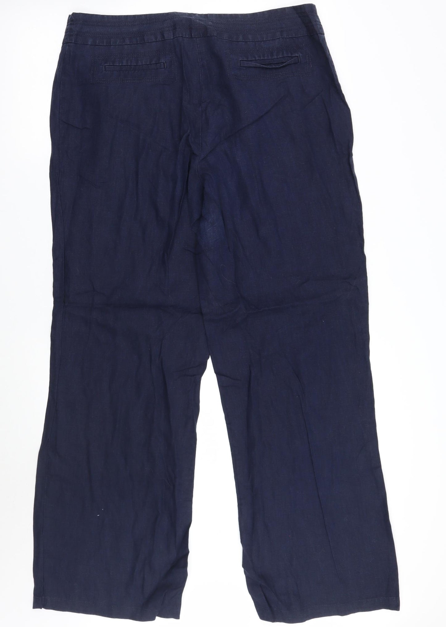 Marks and Spencer Womens Blue   Trousers  Size 16 L29 in