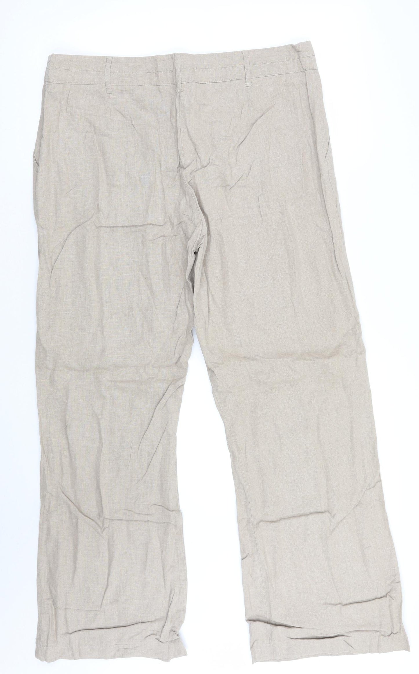 George Womens Beige   Trousers  Size 16 L29 in